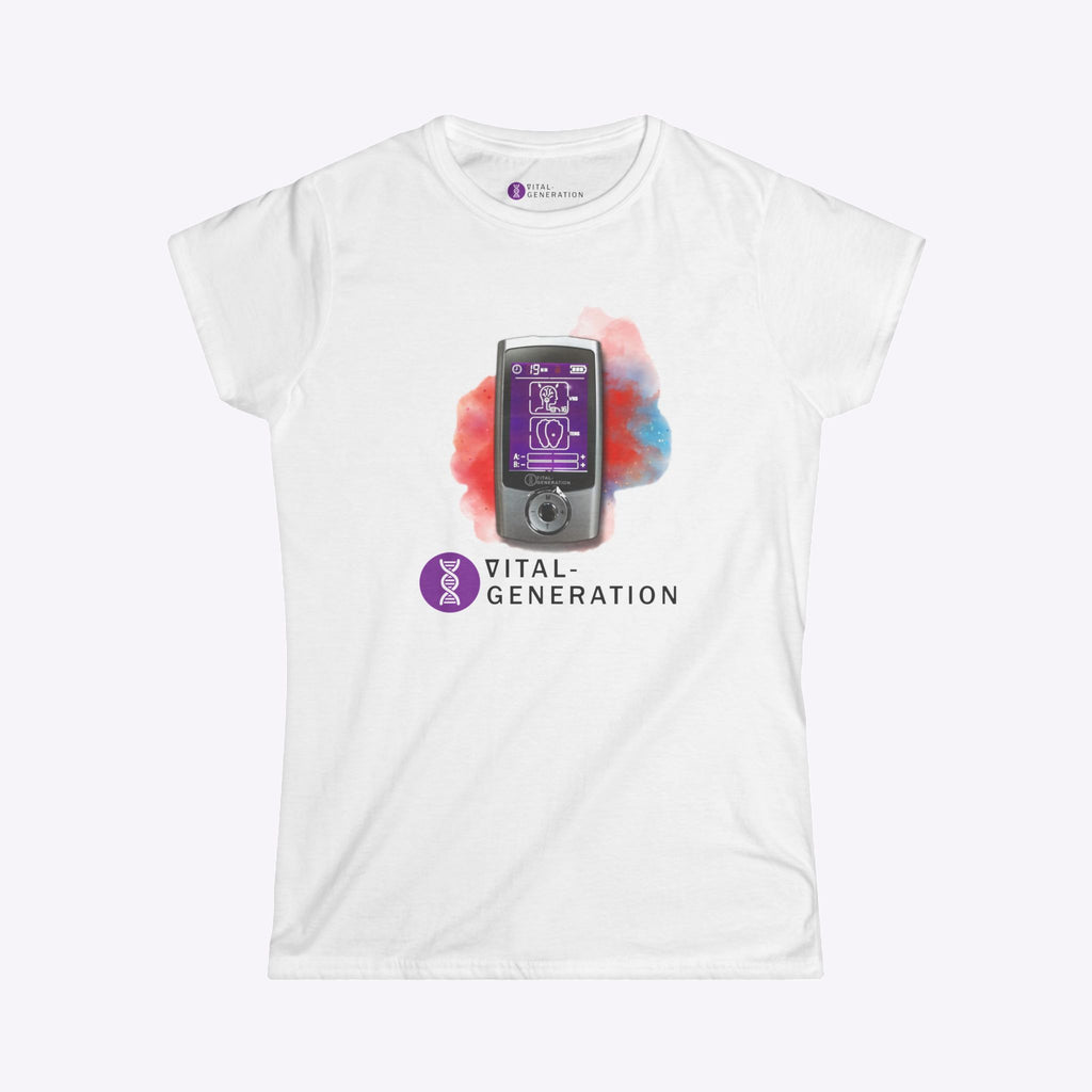 Softstyle-T-Shirt für Damen – VitalNervStimulator-T-Shirt zur Stimulation des Vagusnervs und zur Reparatur des Nervensystems