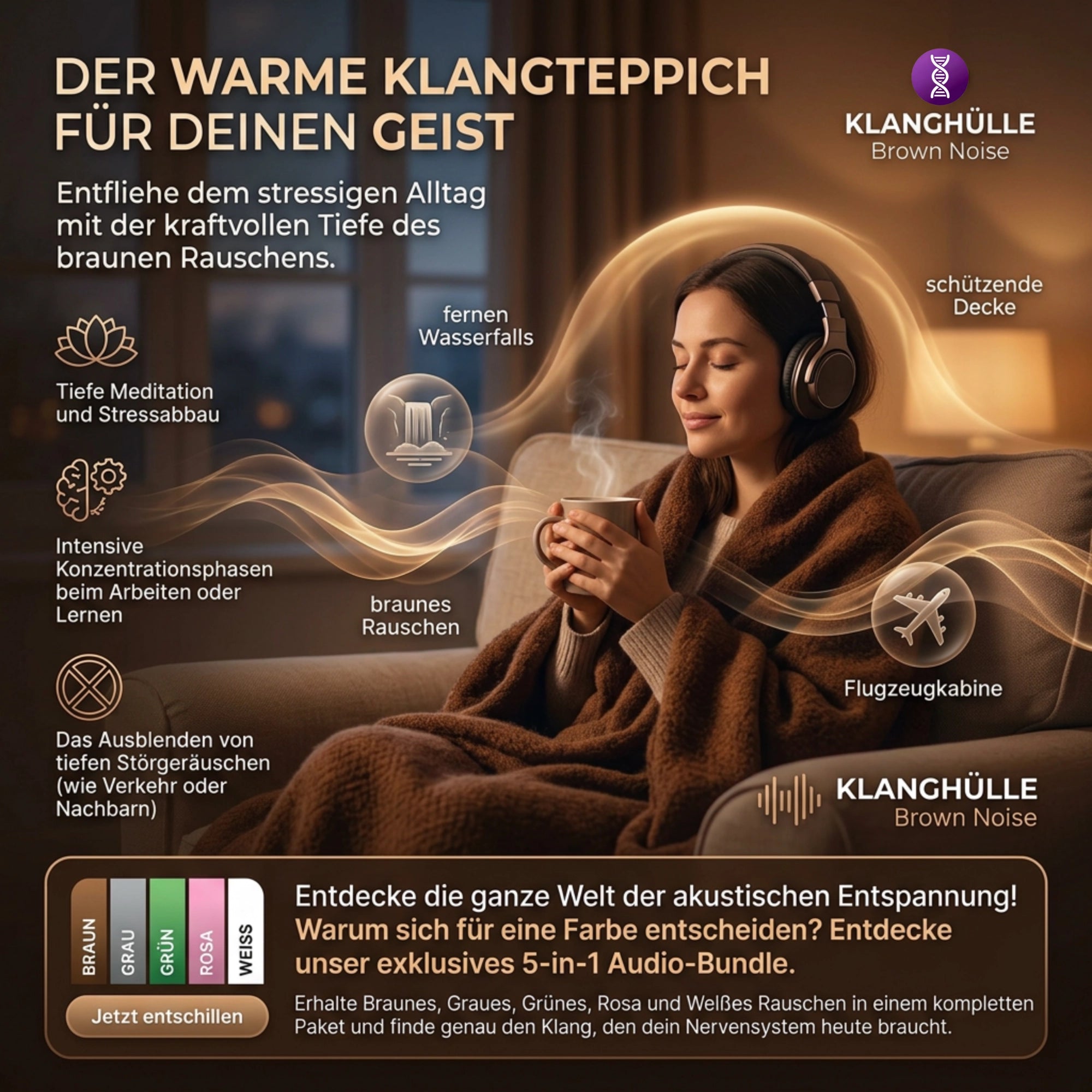 Braunes Rauschen | mit VitalWave Sound