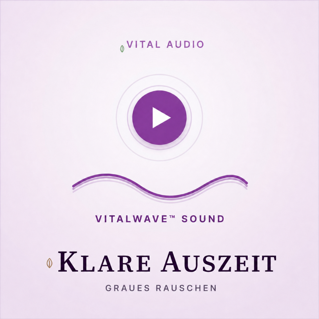 VitalWave SanftRuhe – Graues Rauschen für sanften Schutz & unaufdringliche Stille