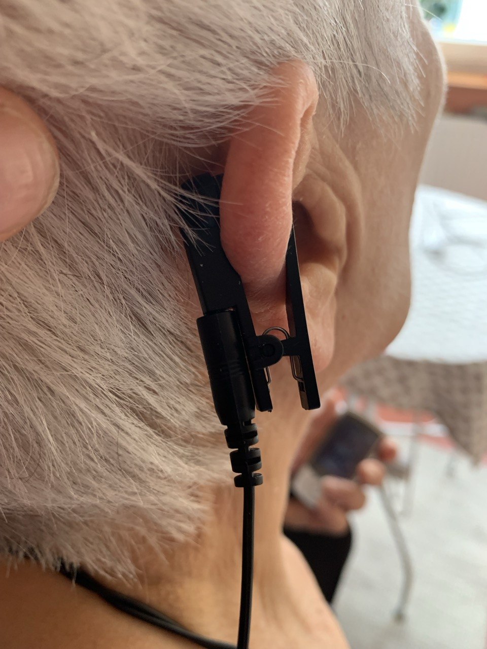 NeuroVitalElektrode: Für die beidseitige Anbringung an der Cymba Conchae