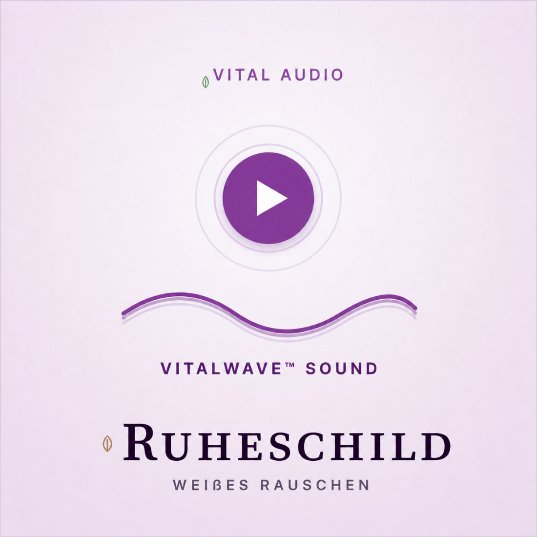 VitalWave RuheSchild – Weißes Rauschen für ungestörten Schlaf & ultimativen Fokus