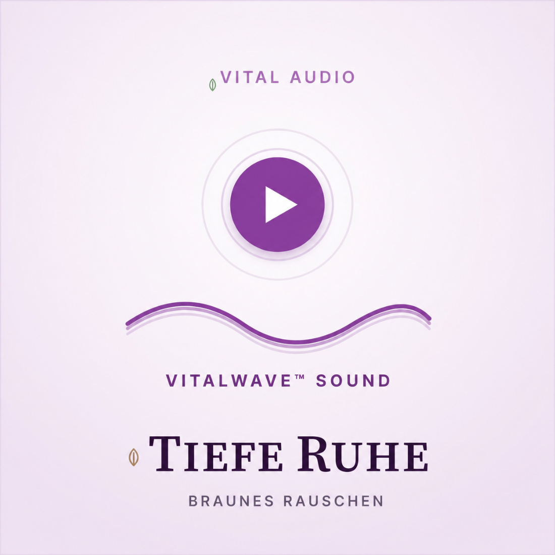 VitalWave TiefenFokus – Braunes Rauschen für tiefe Konzentration & innere Ruhe