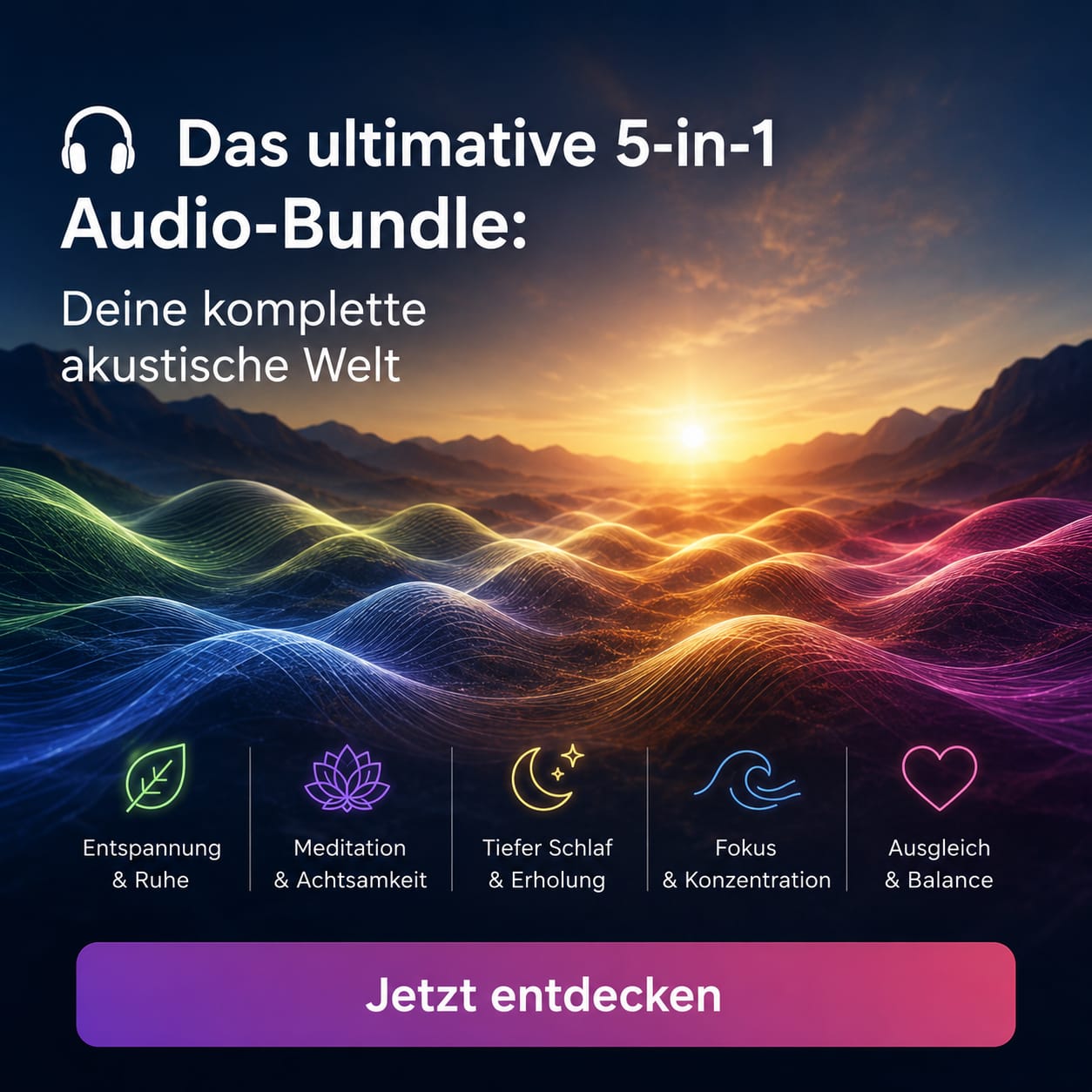 🎧 Das ultimative 5-in-1 Audio-Bundle: Deine komplette akustische Wohlfühloase