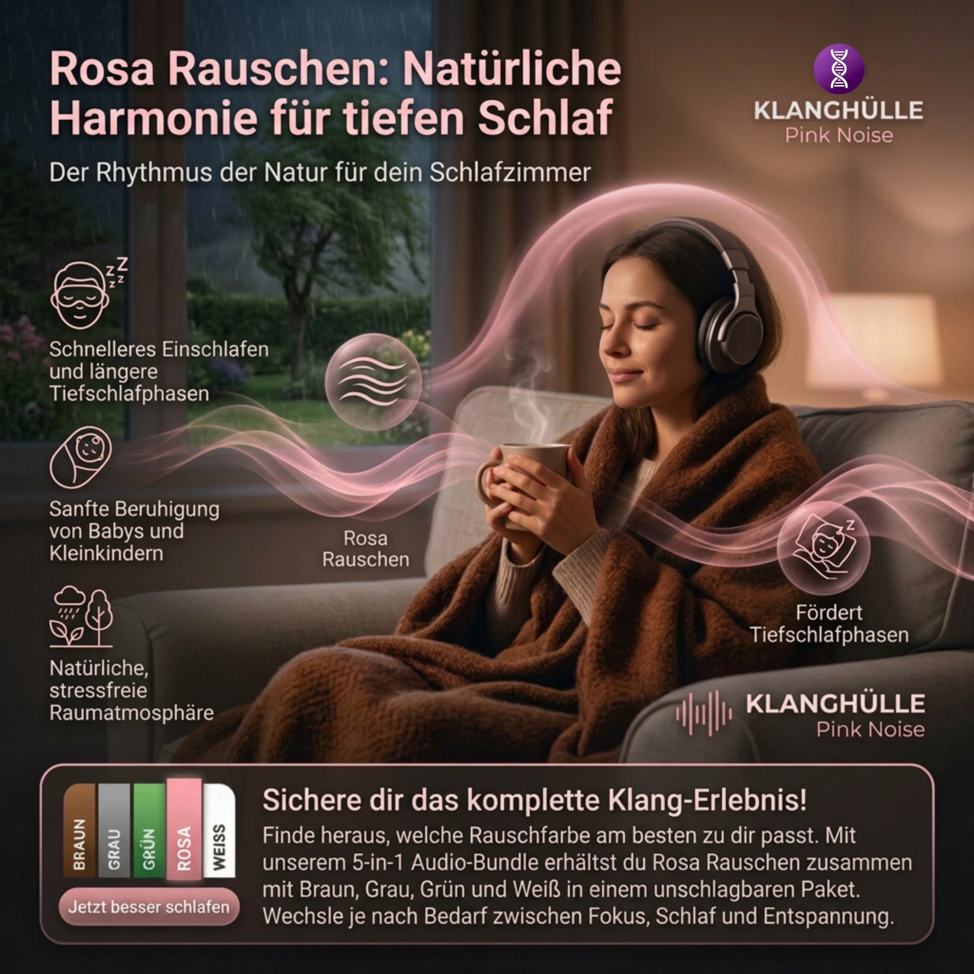 Rosa Rauschen | mit VitalWave Sound
